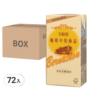 貝納頌 重乳拿鐵, 375ml, 72入