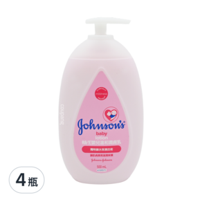 Johnson's 嬌生 溫和潤膚乳 0歲以上, 500ml, 4瓶