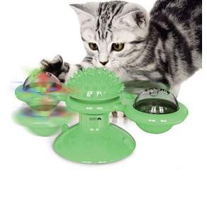 RESPET Cat Spinner Cat 動作玩具, 綠色, 1個