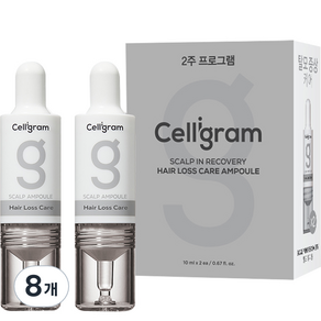 恢復脫髮安瓶中的 Seligram 頭皮, 8個, 10ml