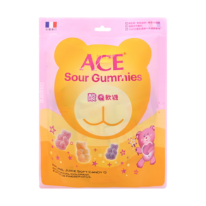 ACE 酸Q熊軟糖, 綜合味, 220g, 1包