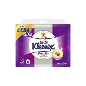 Kleenex 舒潔 三層抽取式衛生紙, 100張, 24包, 1袋
