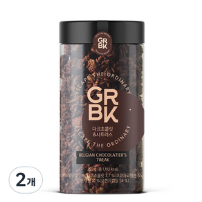 GRBK 黑巧克力與柑橘格蘭諾拉麥片, 2個, 250g