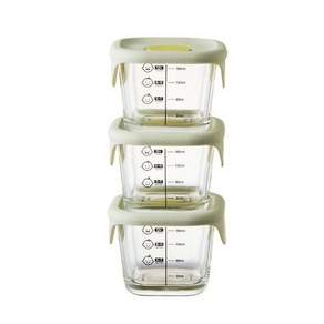 LocknLock 樂扣樂扣 副食品保鮮盒 方形, 淺綠色, 230ml, 3入, 3入