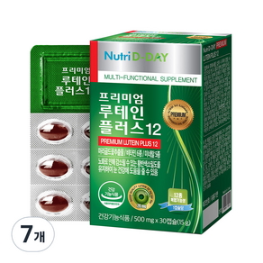 Nutri D-DAY 優質葉黃素 Plus 12, 30顆, 7個