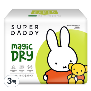 SUPER DADDY 魔法乾爽內褲尿布男女通用, 66張, 特大型XL