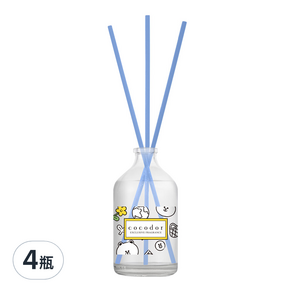 COCODOR 珂珂朵爾 LINE FRIENDS Green Day系列擴香瓶, 湛藍大海, 100ml, 4瓶