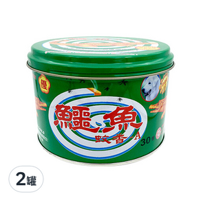 鱷魚 鐵罐蚊香 30卷, 2罐