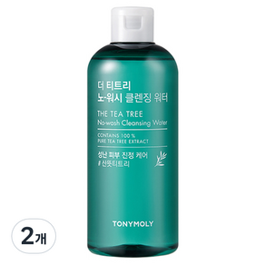 TONYMOLY The茶樹免沖洗卸妝水, 300ml, 2個