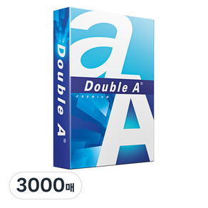 Double A 高級影印紙, A4, 3000張