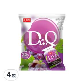 盛香珍 Dr.Q葡萄蒟蒻, 265g, 4袋