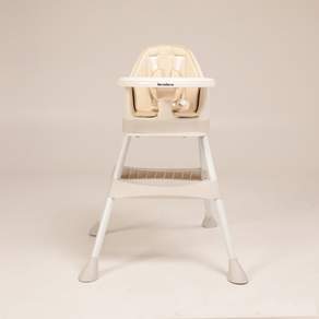 BeneBene 4合1孩童高腳椅, 象牙白, 高腳椅(不含玩具)