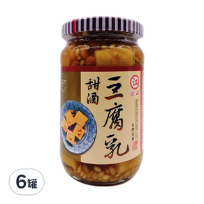 江記 甜酒豆腐乳, 380g, 6罐