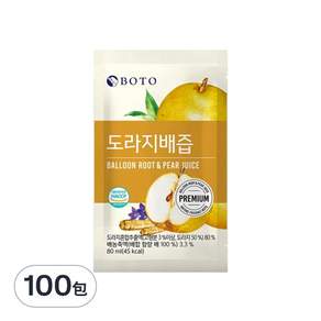 BOTO 桔梗水梨汁, 80ml, 100包