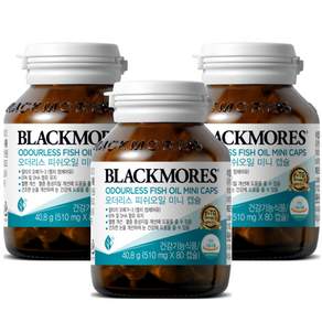 BLACKMORES 澳佳寶 無腥味迷你濃縮魚油, 80顆, 3罐