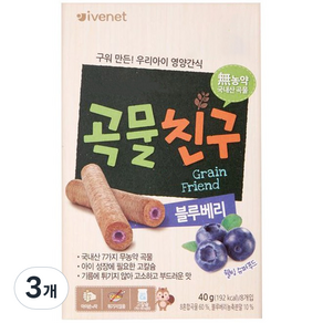 ivenet 艾唯倪 穀物棒, 藍莓口味, 40g, 3盒