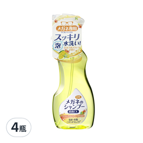 SOFT99 除菌型眼鏡清潔噴霧 熱帶水果香 200ml, 4瓶