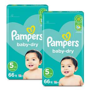 Pampers 幫寶適 Baby Dry 寶寶乾爽黏貼型尿布, XL, 132片