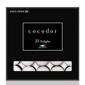 cocodor 珂珂朵爾 香氛精油迷你蠟燭, 純棉花絮, 10g, 25個