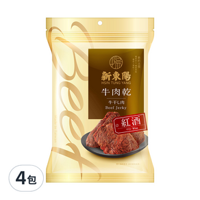 新東陽 牛肉乾 紅酒, 200g, 4包