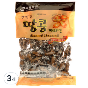 ILKWANG 焦糖花生糖果, 420g, 3包