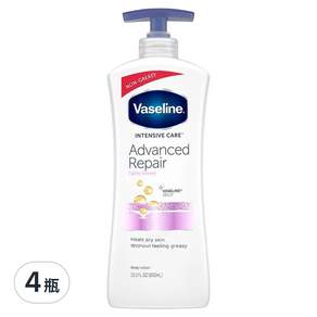 Vaseline 凡士林 專業修護淡香潤膚露, 600ml, 4瓶