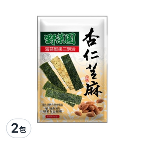 華元 野菜園 海苔堅果三明治 杏仁芝麻, 60g, 2包