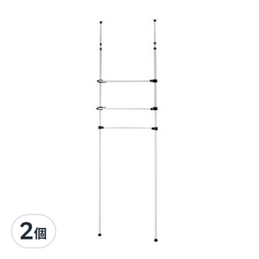 ikloo 宜酷屋 頂天立地雙桿多功能收納衣架, 3.37kg, 2個
