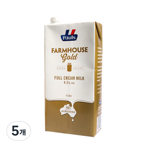 Pauls Farmhouse Gold保久乳, 1L, 5瓶