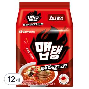 SAMYANG 三養 黑胡椒牛肉泡麵 袋裝, 12包