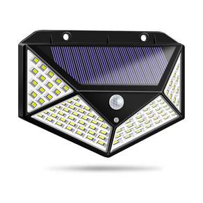 超高規格 LED 太陽能感應燈, 黑色