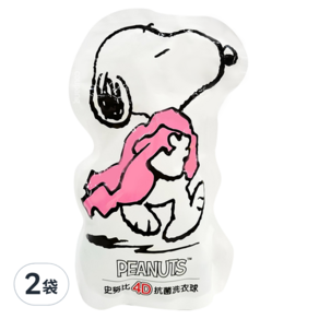 SNOOPY 史努比 4D抗菌洗衣球, 24顆, 2袋