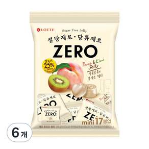 LOTTE 樂天 Zero零糖低卡水果軟糖, 6入, 238g