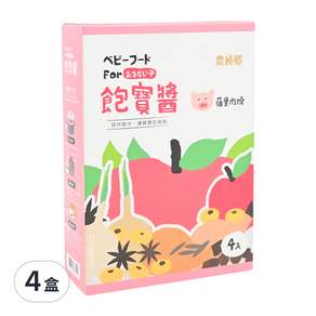 農純鄉 飽寶醬 蘋果肉燥 4包入, 480g, 4盒