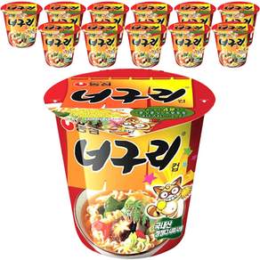 Nongshim 農心 浣熊香辣海鮮烏龍麵杯裝, 12個