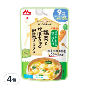 MORINAGA 森永 幼兒食品 9個月以上, 焗烤雞肉+南瓜丼, 100g, 4包