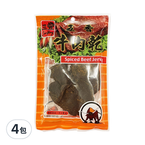 Mitutoyo 三豐 五香牛肉乾, 50g, 4包