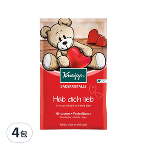 Kneipp 克奈圃 原始鹽泉浴鹽 莓果覆盆子, 60g, 4包