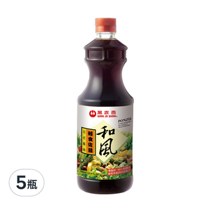 萬家香 和風輕食佐醬, 1000ml, 5瓶