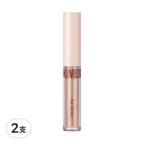 TONYMOLY Lovely Beam 鑽光臥蠶眼影液 2g, 02 Peach Beam, 2支