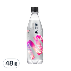 多喝水 MORE氣泡水 蜜桃風味, 560ml, 48瓶