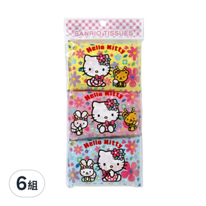 Hello Kitty 面紙, 3包, 6組