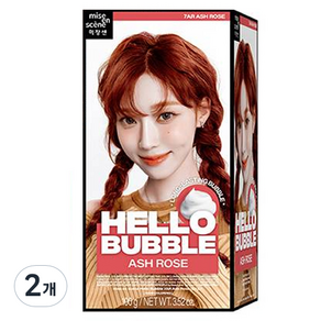 mise en scene 魅尚萱 New Hello Bubble染髮劑, 7AR 灰玫瑰, 2個, 100g