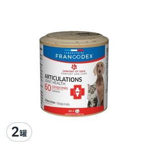 FRANCODEX 法典 關節軟骨靈活錠 犬貓用 60錠, 2罐