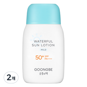 GOONGBE 宫中秘策 溫和水潤防曬乳液 SPF50+ PA++++, 2罐, 80g