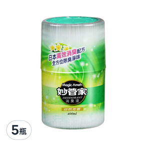 妙管家 消臭液 自然芳香, 400ml, 5瓶