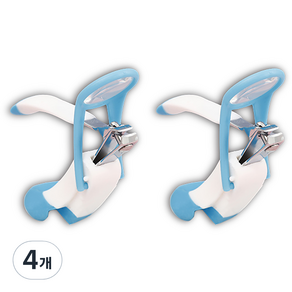安心放大鏡幼兒指甲刀, 藍色, 4個