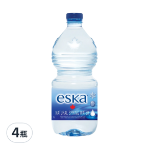 加拿大 eska 天然冰川水, 1L, 4瓶