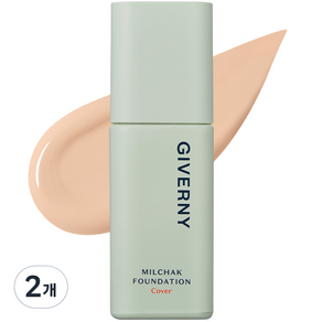 GIVERNY 遮瑕持妝粉底液 SPF30 PA++ 30ml, 21 Light Beige, 2瓶