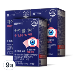 Chong Kun Dang 鍾根堂 Eyeclear 葉黃素蝦青素 12g, 9個